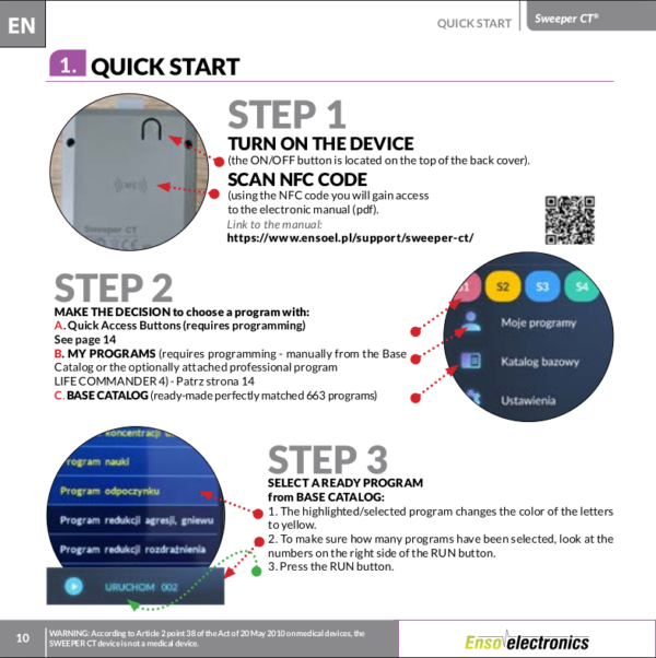 ENSO Quick Start Guide for Sweeper CT/CT2 Multi-Lingual - Image 2